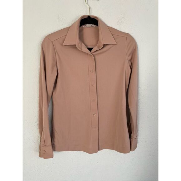 Sears The Shirt Perma-Prest Woman Long Sleeve Button Down Shirt, Size Sm… - Picture 2 of 7